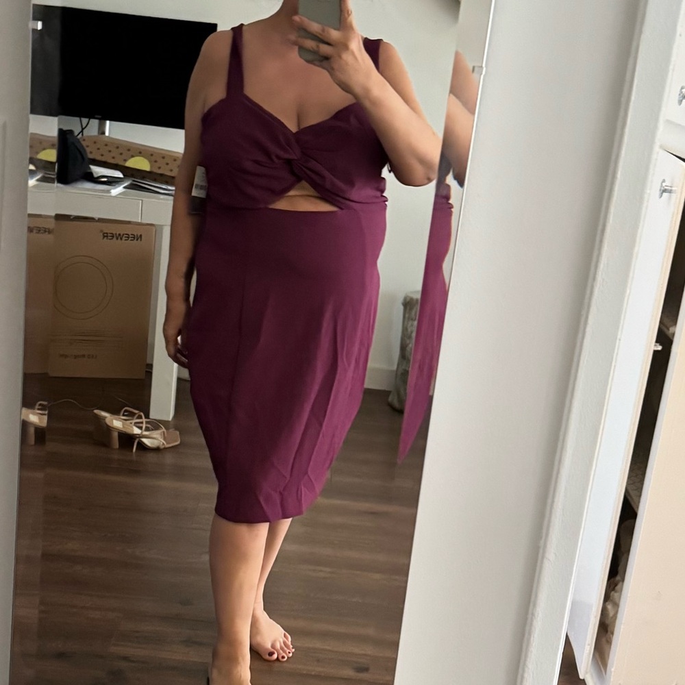 Lane Bryant dress size 18 new with tags dark purple color